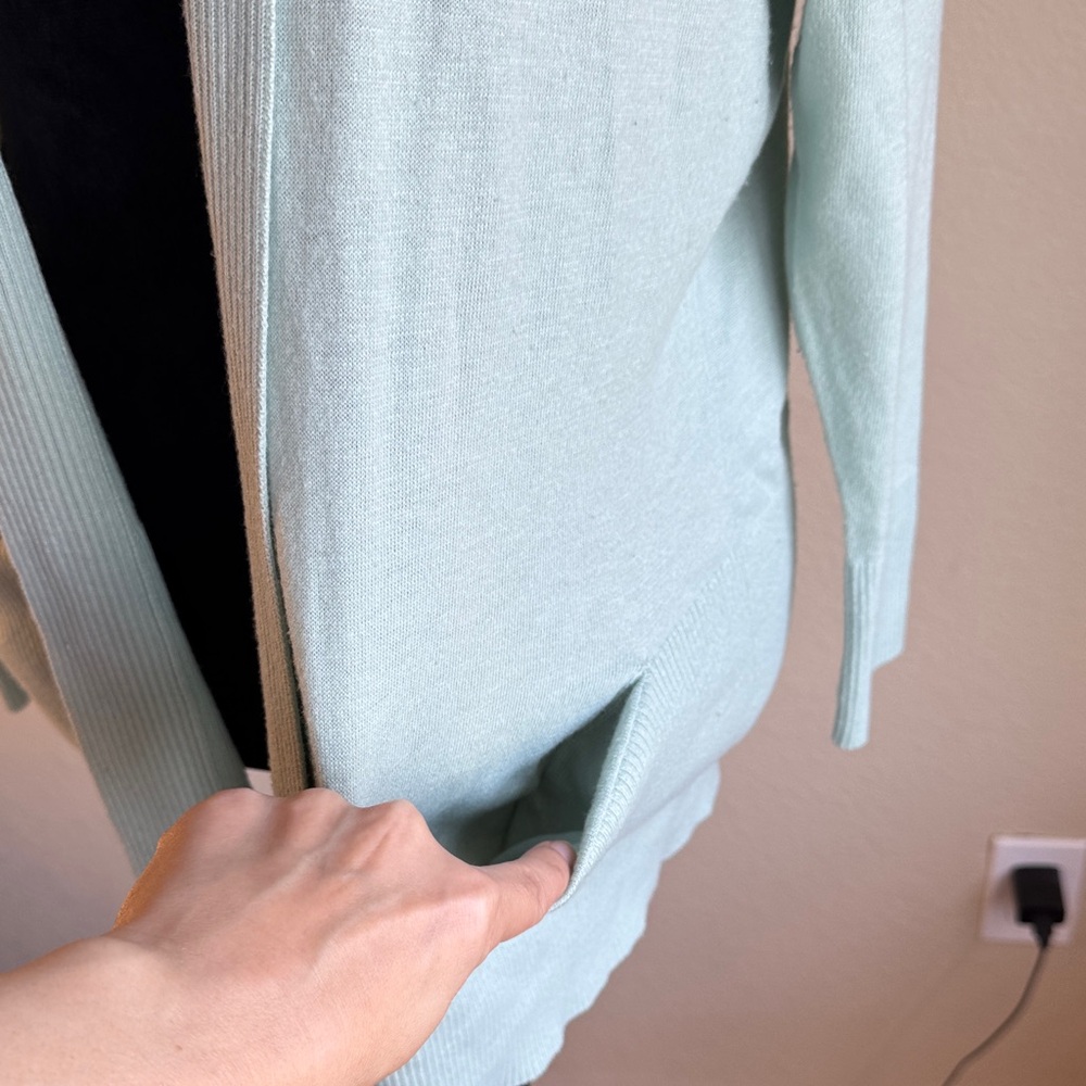 Ann Taylor Factory Soft Sage Green Cardigan - Picture 4 of 5